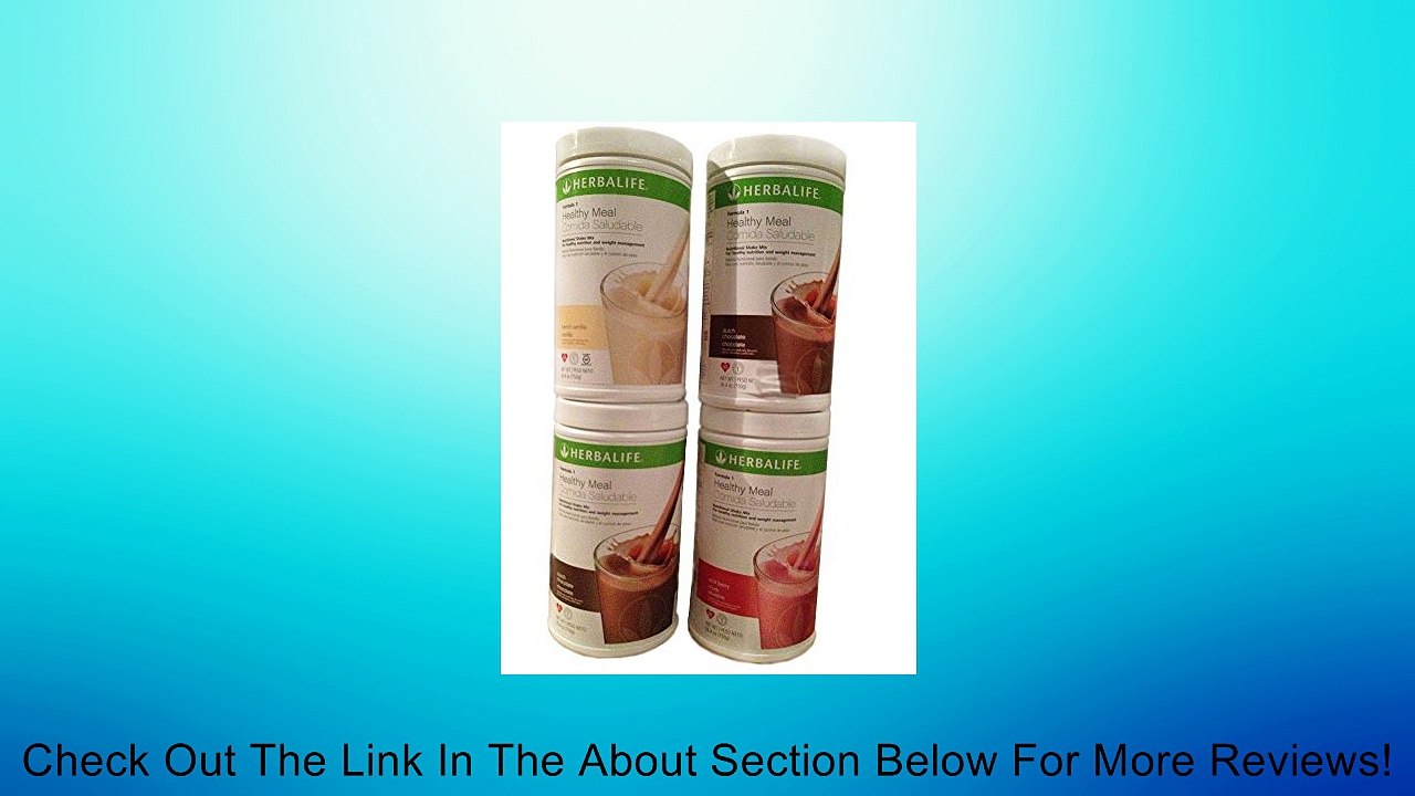 HERBALIFE FORMULA 1 SHAKE MIX with 1 Vanilla, 2 Chocolate & 1 Wild Berry. Review