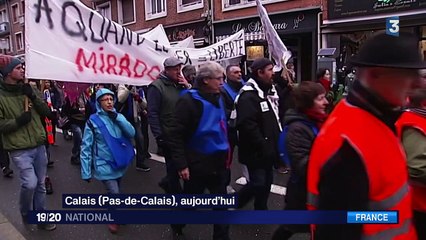 Calais : manifestation contre un "mur de la honte"