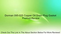 Dorman 095-025 Copper Oil Drain Plug Gasket Review