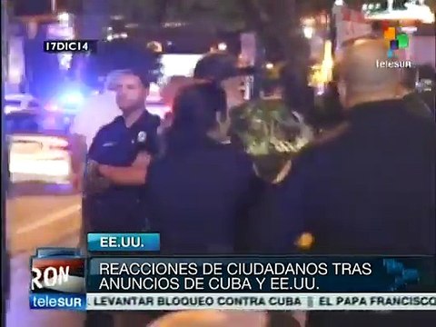 Divididas, las reacciones por restablecimiento de relación Cuba-EE.UU.