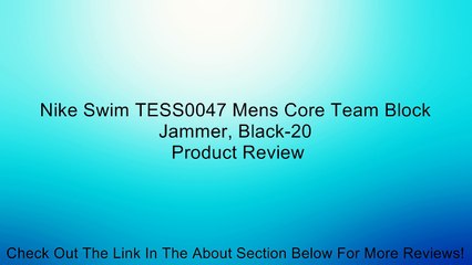 Nike Swim TESS0047 Mens Core Team Block Jammer, Black-20 Review