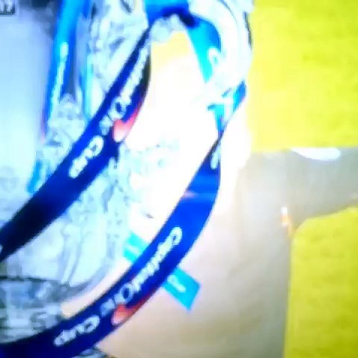 Cesc Fabregas pousse l'arbitre à terre lors du match Chelseas Derby !