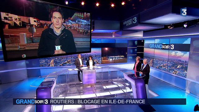 Blocage des chauffeurs routiers en région parisienne