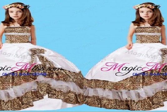 2015 Pretty Best Seller Strapless Little Girl Pageant Dress Flower Girl Dress