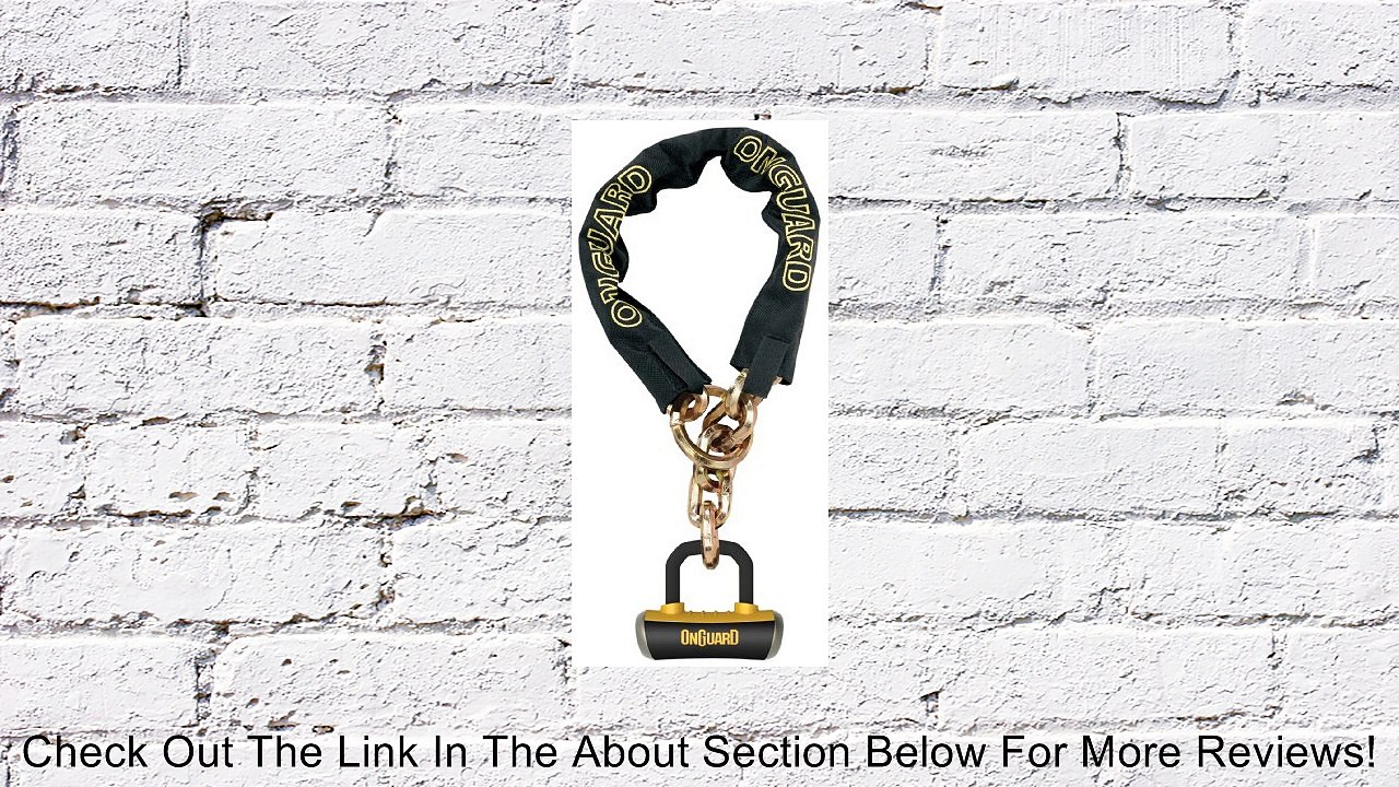 Onguard Mastiff Loop Chain Lock with X4 Padlock (Black, 130 cm x 10 mm) Review