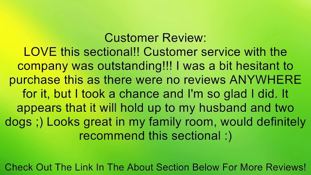 Henri Reversible Soft Corduroy Two-tone Sectional Review