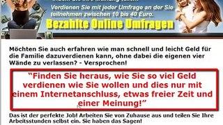 geld verdienen im internet schnell - Bezahlte Online Umfragen