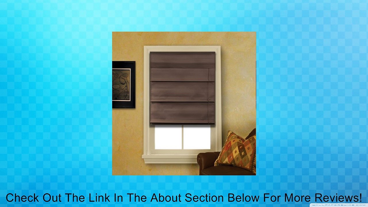 Roman Fabric Shade - Espresso Review