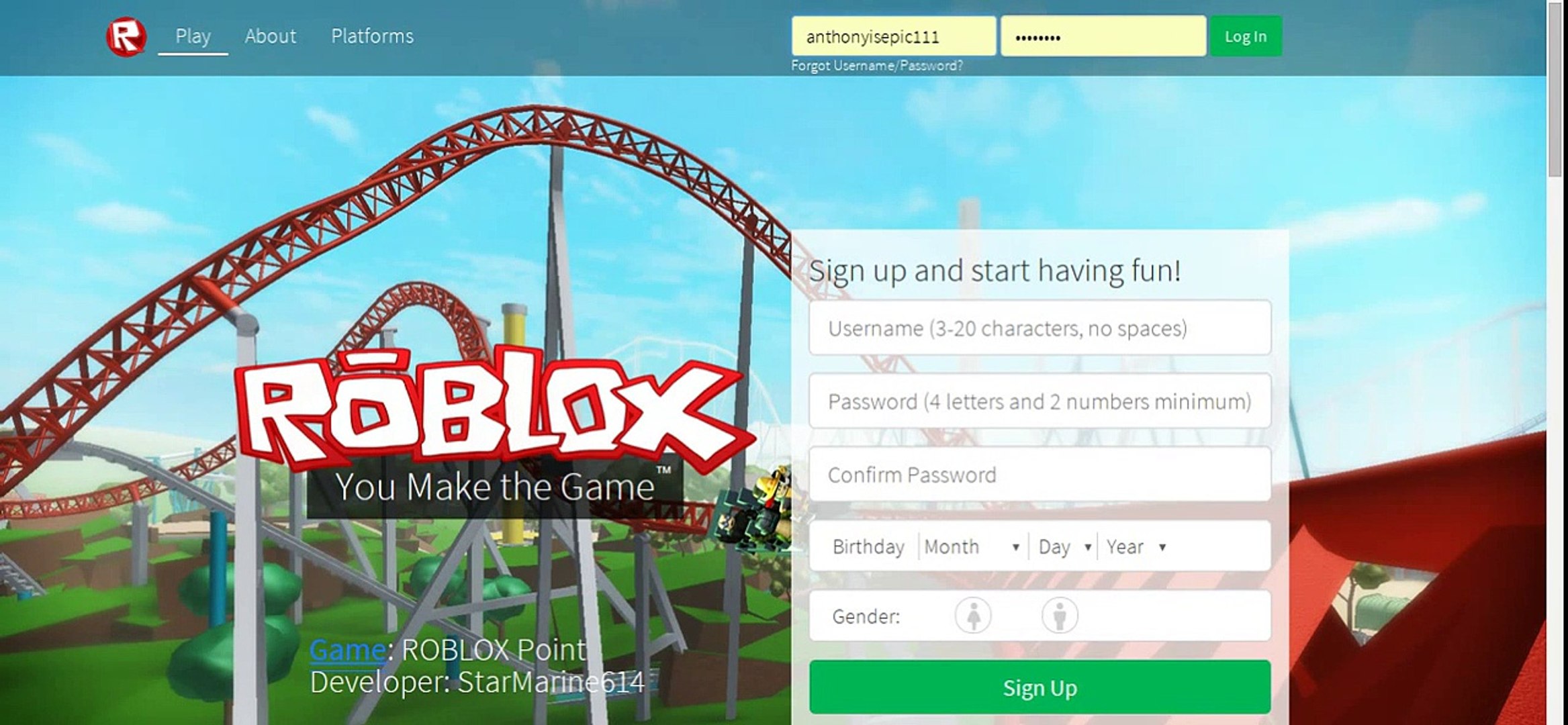 Free Roblox Usernames And Passwords