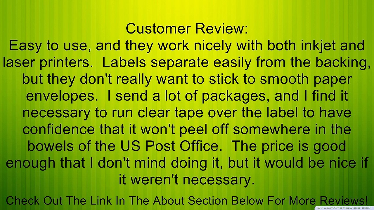 Compulabel White Address Labels for Laser and Inkjet Printers, 4 x 3 1/3 Inch, Permanent Adhesive, 6 per Sheet, 100 Sheets per Carton Review