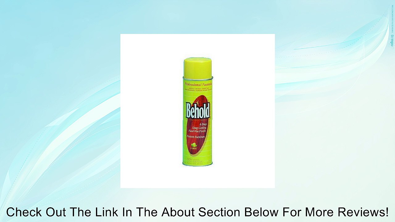 Behold Professional Furniture Protectant, Aerosol, 16 Oz Review