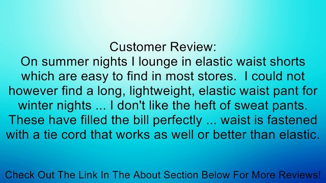 Hanes Men's Solid Knit Pant Review