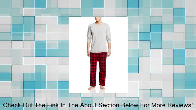 Hanes Men's Tagless 2-Piece Sleep Set, Molten Lava, Large Review