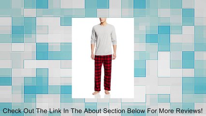 Hanes Men's Tagless 2-Piece Sleep Set, Molten Lava, Large Review