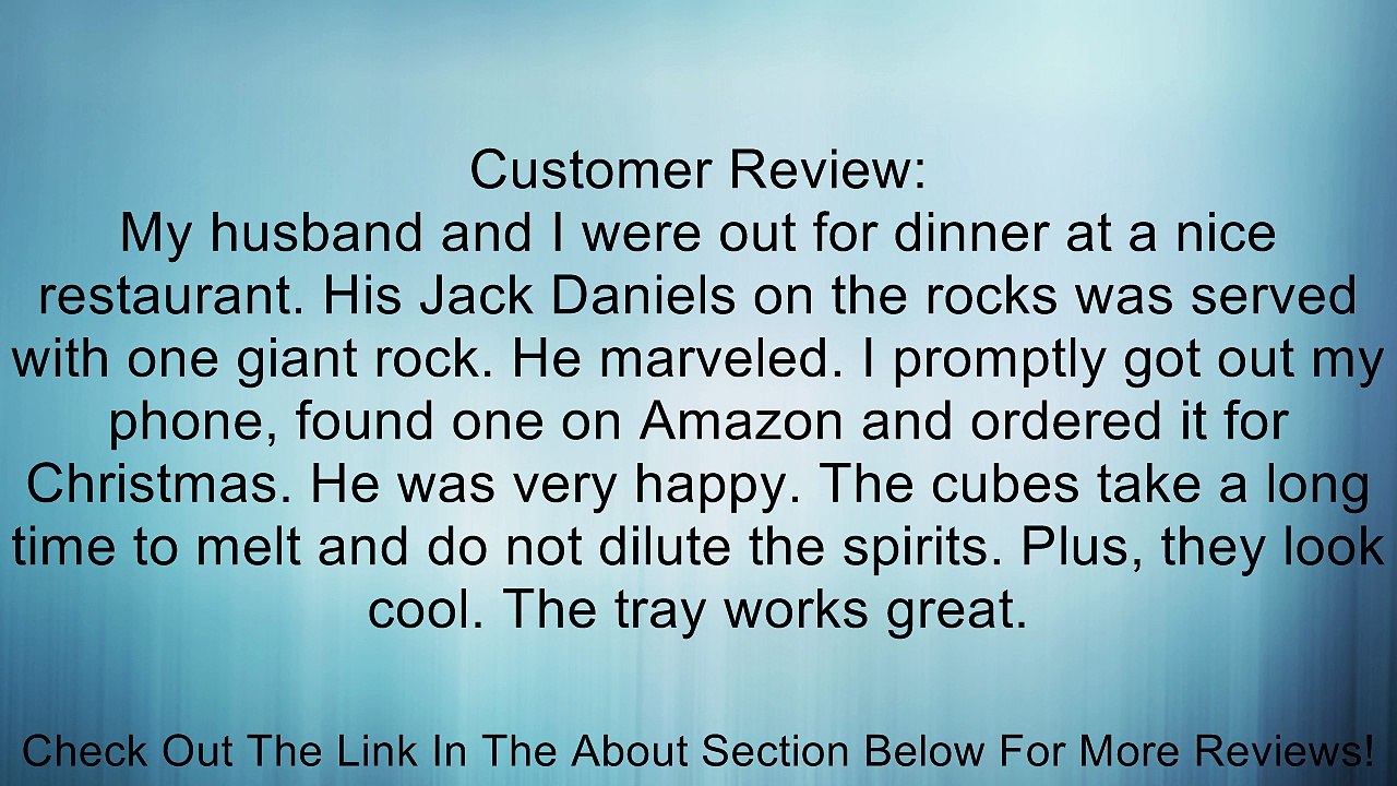 True  by True Fabrications Dishwasher Safe, Food Safe, Silicone Giant 2 x 2" Square Ice Cube Tray - Makes 6 Giant Ice Cubes Review