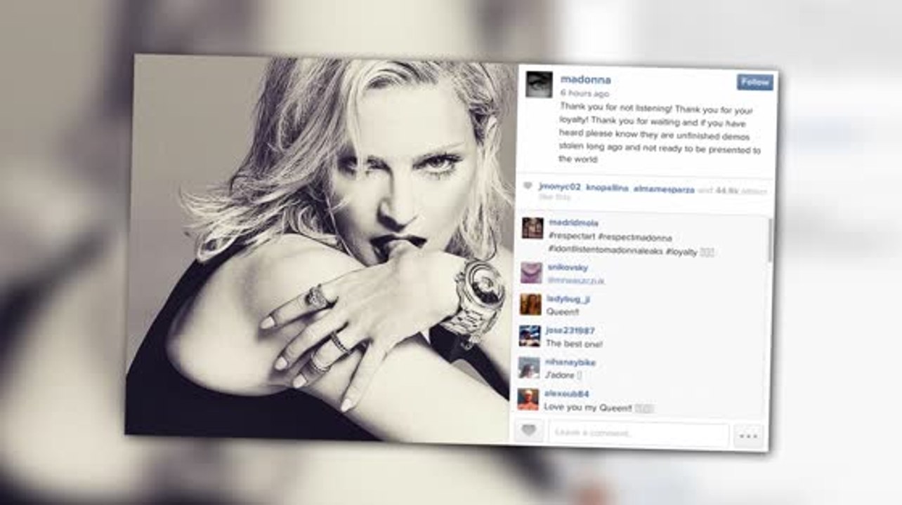 Madonna dankt ihren Fans dafür, dass sie sich das gestohlene Album nicht anhören