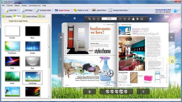 Easily create fabulous page turning digital brochures