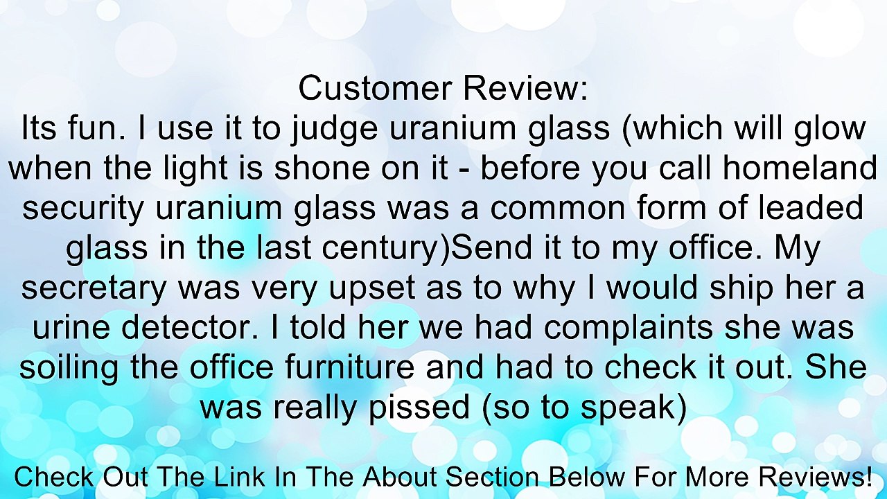 Alldaymall F-023 Wf-501B 395-410Nm UV-Ultraviolet LED Black Light Flashlight Torch with Features Money Detector, Leak Detector And Cat-Dog-Pet Urine Detector Review