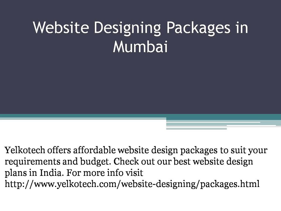 Website Designing Packages in Mumbai