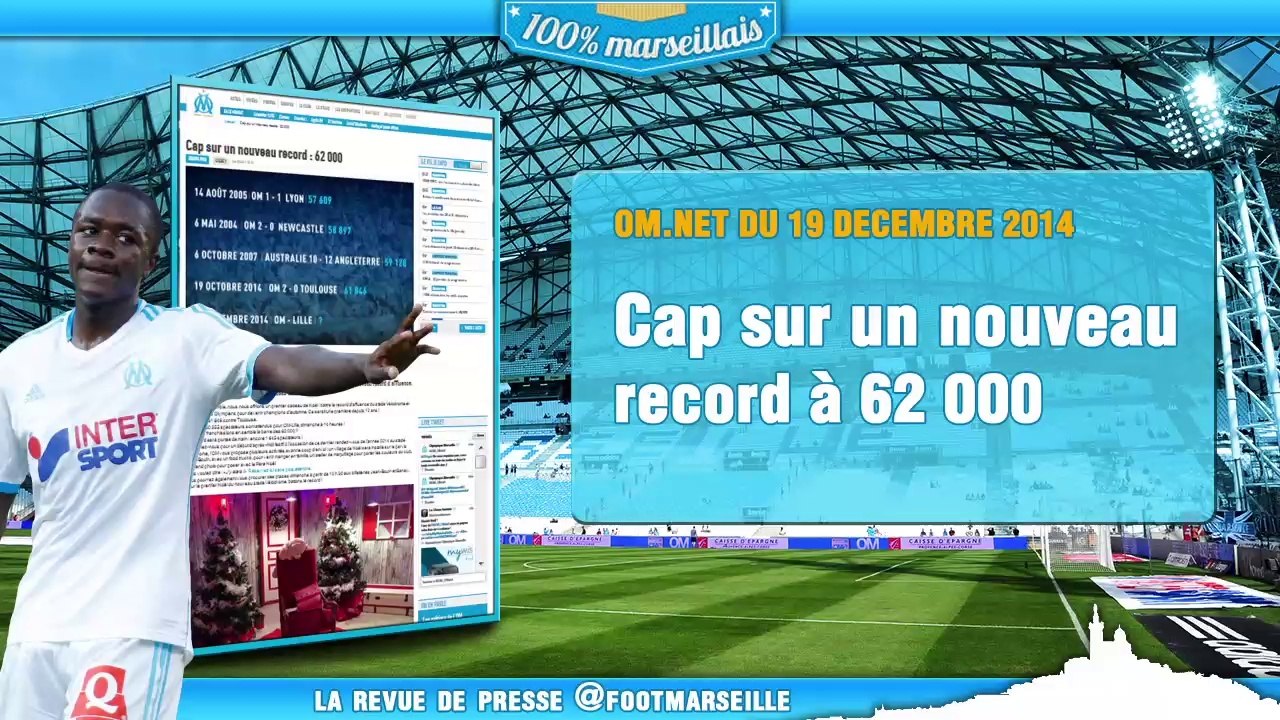Un nouveau record à l'OM, un petit Clasico ce soir... La revue de presse de l'Olympique de Marseille !