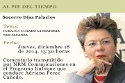 AL PIE DEL TIEMPO - SOCORRO DIAZ PALACIOS - CUBA-EU: CUANDO LA HISTORIA NOS ALCANZA