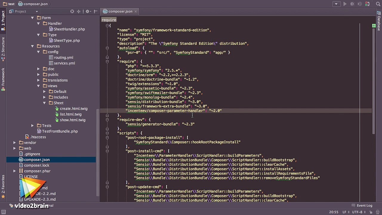Symfony2 : Formulaires et sessions utilisateur : trailer | video2brain.com