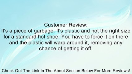 Vello Cold Shoe Mount with 1/4" Thread Review