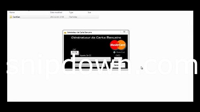 Tuto _ Telecharger generateur de carte de credit Avril 2014