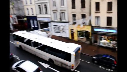 Manifestation des Bus Caron dans les rues de Boulogne-sur-Mer