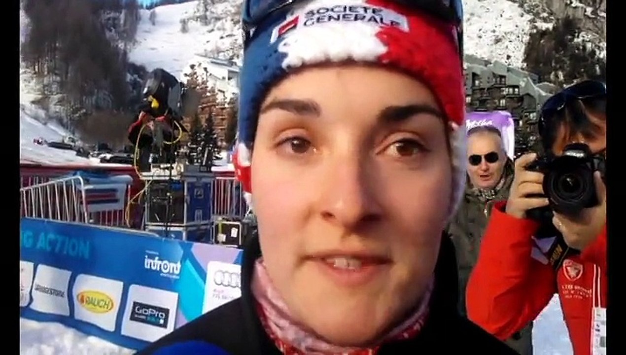 Marie Bochet a ouvert l'entraînement de descente de Val d'Isère : "contente de l'avoir fait"