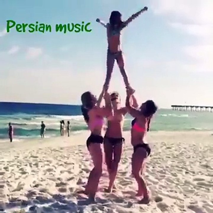 nice stunts on beach