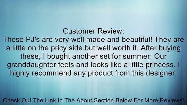 Laura Dare Girls Rosebud Jersey 2-pc Long Sleeve Pajama Set Review