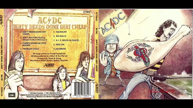 ACDC - There's Gonna Be Some Rockin' (Dirty Deeds Done Dirt Cheap, Australia LP)