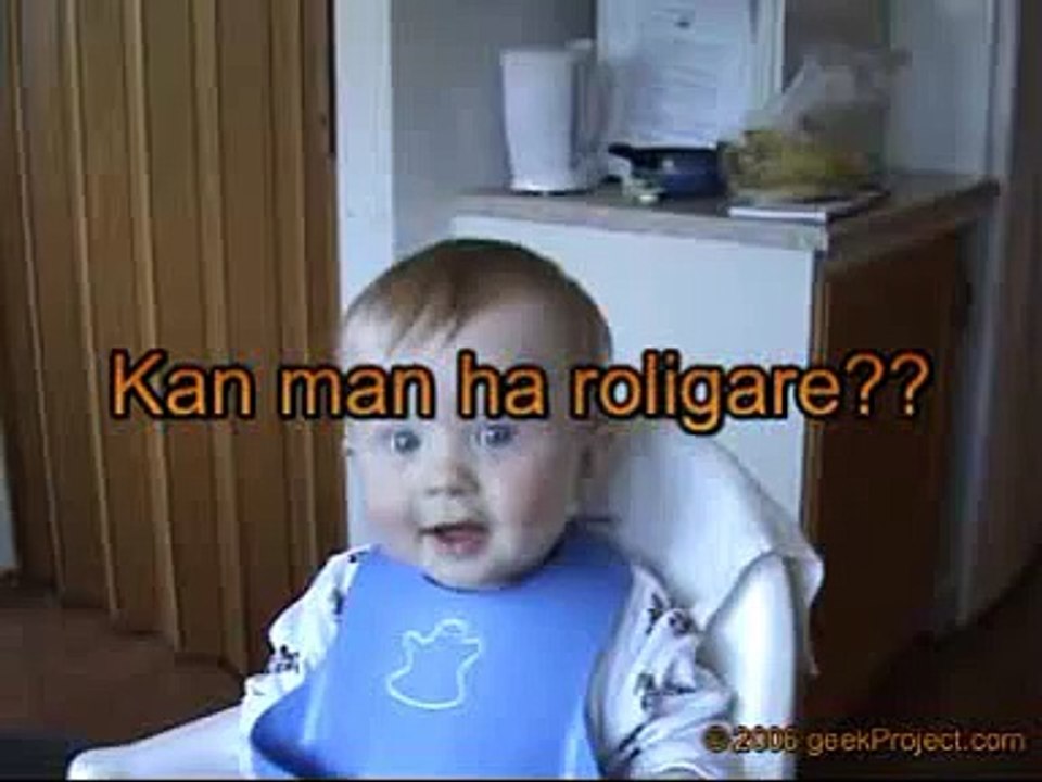 baby laughing