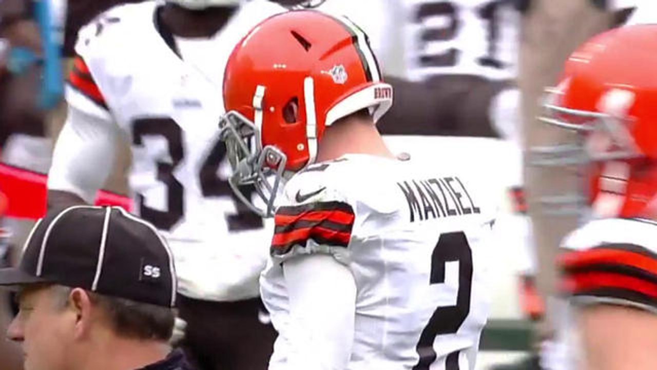 Manziel 28-yard completion