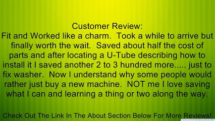 Whirlpool 6-2095720 Tub Seal Kit Review