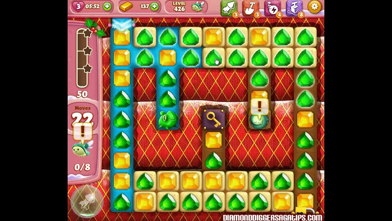 Diamond Digger Saga Level 426 No Boosters