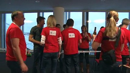 "Stairs for Life": Ascension des 34 étages de la Tour Rogier