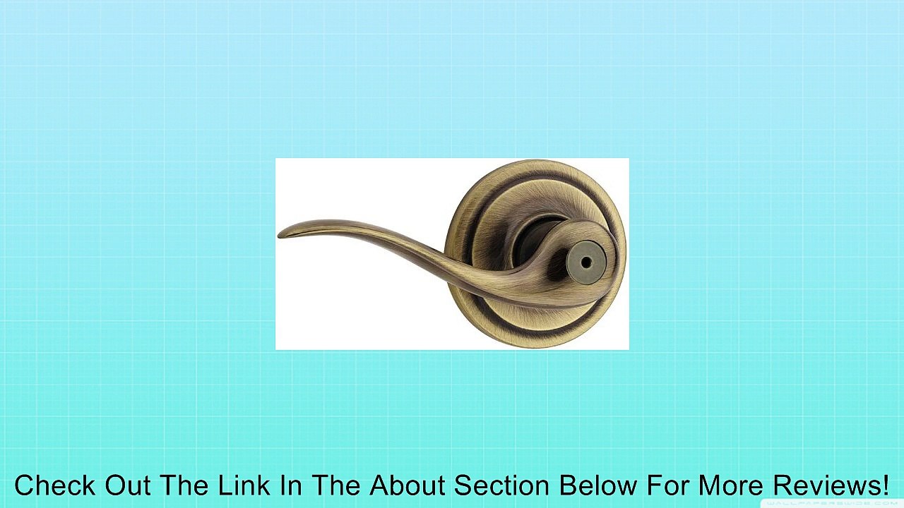Kwikset Tustin Bed/Bath Lever in Antique Brass Review