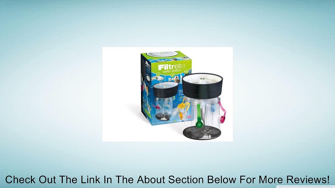 Filtrete 4-Bottle Water Station with Multicolored Bottle Tops Review