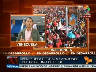 Venezolanos rechazan sanciones de EE.UU. contra su país
