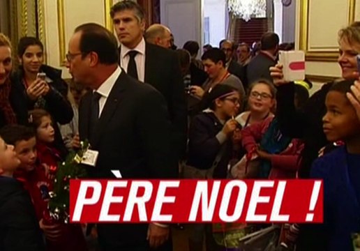 François Hollande serait-il le Père Noël ? - ZAPPING ACTU DU 19/12/2014