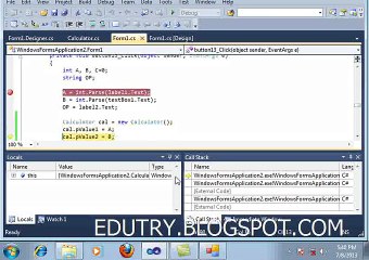 OBJECT ORIENTED PROGRAMMING-CALCULATOR IN C#SHARP URDU-HINDI PART2