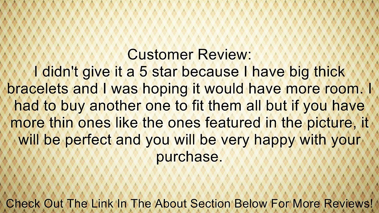 SODIAL- NEW Black Velvet Bracelet T-Bar Jewelry Display Bangle Review