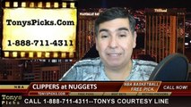 Denver Nuggets vs. LA Clippers Free Pick Prediction NBA Pro Basketball Odds Preview 12-19-2014