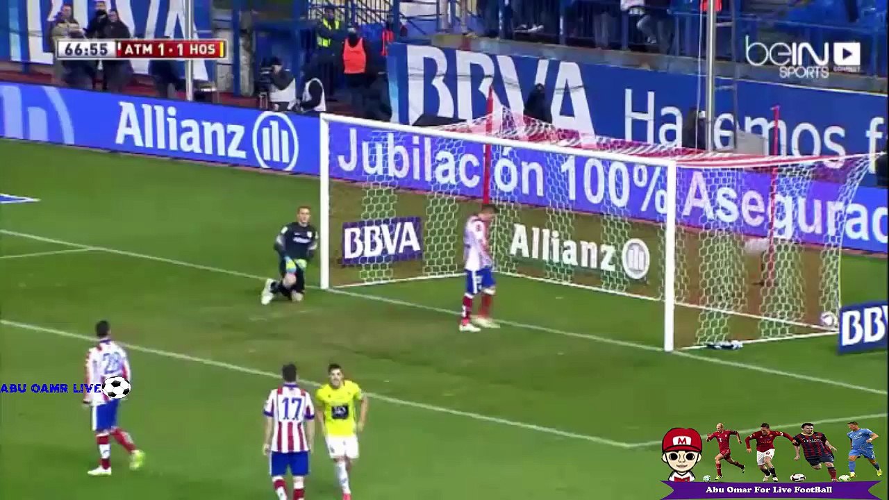 اهداف مباراه اتلتكو مدريد مع هوسبيتاليت في كاس الملك الاسباني 2/2