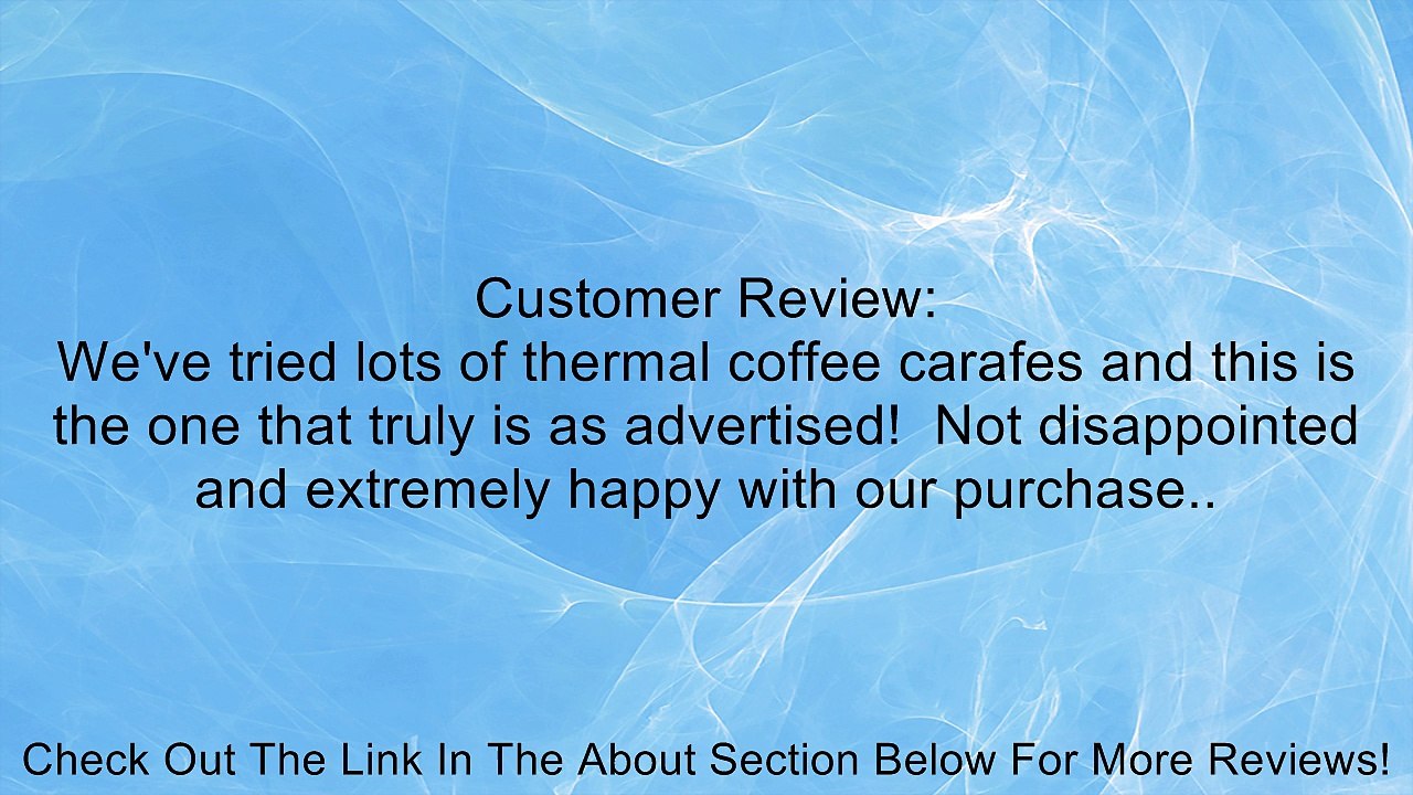 Tiger Stainless Steel Thermal Vacuum Carafes-2.0 Liter Review