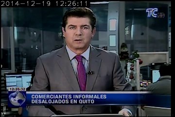 Download Video: Comerciantes informales desalojados en Quito