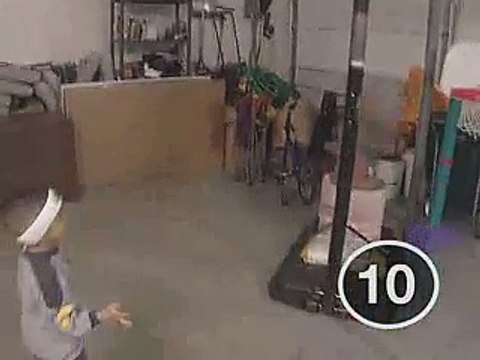 Un futur pro du basket (18 paniers d'affilée)