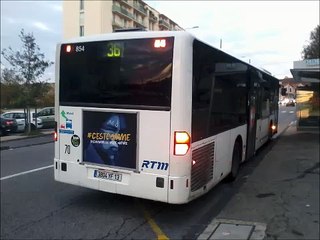 [Sound] Bus Mercedes-Benz Citaro n°854 de la RTM - Marseille sur les lignes 36 et 36 B